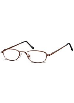 Oprawki korekcyjne zerówki okulary metalowe z uchwytem 784C kawowy brąz ze sklepu Stylion w kategorii Paski męskie - zdjęcie 185964965