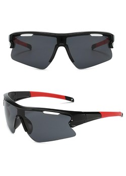 Sportowe okulary przeciwsłoneczne z filtrem UV400 Black/Red SVM-12 ze sklepu Stylion w kategorii Okulary przeciwsłoneczne męskie - zdjęcie 185965039