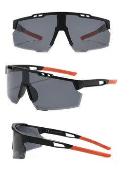 Sportowe okulary przeciwsłoneczne z filtrem UV400 Black/Orange SVM-13 ze sklepu Stylion w kategorii Okulary przeciwsłoneczne męskie - zdjęcie 185965045