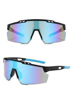 Sportowe okulary przeciwsłoneczne z filtrem UV400 Black/Blue SVM-13B ze sklepu Stylion w kategorii Okulary przeciwsłoneczne męskie - zdjęcie 185965046