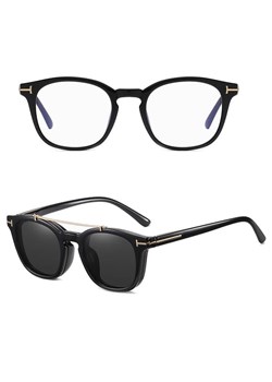2w1 Okulary do komputera z nakładką przeciwsłoneczną na magnes Clip-On 25135 ze sklepu Stylion w kategorii Zegarki - zdjęcie 185965079