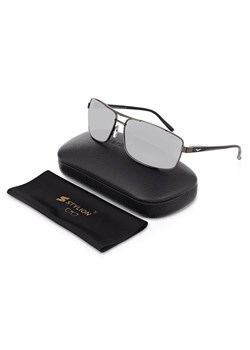 Męskie okulary przeciwsłoneczne lustrzane z polaryzacją i filtrem UV400 POL-95 ze sklepu Stylion w kategorii Okulary przeciwsłoneczne męskie - zdjęcie 185965168