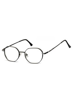 Okulary zerówki sześcioboczne oprawki korekcyjne medium M297E grafitowo-niebieskie - id: 8447 - marki Sunoptic - 185965217 Okulary zerówki sześcioboczne oprawki korekcyjne medium M297E grafitowo-niebieskie ze sklepu Stylion w kategorii Oprawki do okularów damskie - zdjęcie 185965217