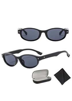 Okulary przeciwsłoneczne z filtrem UV400 STL30 czarne + akcesoria ze sklepu Stylion w kategorii Okulary przeciwsłoneczne damskie - zdjęcie 185965278
