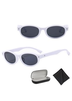 Okulary przeciwsłoneczne z filtrem UV400 STL30A białe + akcesoria ze sklepu Stylion w kategorii Okulary przeciwsłoneczne damskie - zdjęcie 185965279