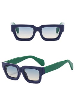 Okulary przeciwsłoneczne z filtrem UV400 STL21B niebiesko-zielone + akcesoria ze sklepu Stylion w kategorii Okulary przeciwsłoneczne damskie - zdjęcie 185965286