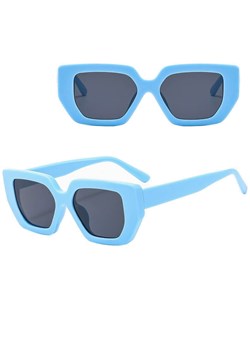 Okulary przeciwsłoneczne z filtrem UV400 STL23D błękitne + akcesoria ze sklepu Stylion w kategorii Okulary przeciwsłoneczne damskie - zdjęcie 185965296