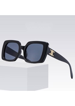 Okulary przeciwsłoneczne z filtrem UV400 STL34 czarne + akcesoria ze sklepu Stylion w kategorii Okulary przeciwsłoneczne damskie - zdjęcie 185965319