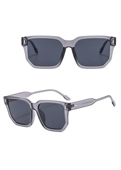 Okulary przeciwsłoneczne z filtrem UV400 STL43A szare transparentne + akcesoria - id: 8563 - marki Stylion - 185965327 Okulary przeciwsłoneczne z filtrem UV400 STL43A szare transparentne + akcesoria ze sklepu Stylion w kategorii Okulary przeciwsłoneczne damskie - zdjęcie 185965327