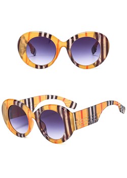 Okulary przeciwsłoneczne z filtrem UV400 STL32B beżowe + akcesoria ze sklepu Stylion w kategorii Okulary przeciwsłoneczne damskie - zdjęcie 185965338