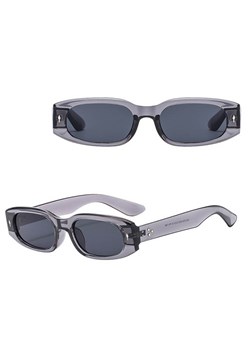 Okulary przeciwsłoneczne z filtrem UV400 STL36A szare transparentne + akcesoria ze sklepu Stylion w kategorii Okulary przeciwsłoneczne damskie - zdjęcie 185965347