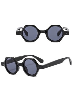 Okulary przeciwsłoneczne z filtrem UV400 STL41 czarne + akcesoria ze sklepu Stylion w kategorii Okulary przeciwsłoneczne damskie - zdjęcie 185965348