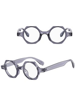 Okulary Lenonki zerówki do komputera z filtrem BLUE LIGHT STL41G szare transparentne + akcesoria ze sklepu Stylion w kategorii Okulary zerówki damskie - zdjęcie 185965366