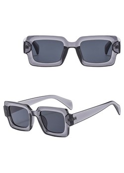 Okulary przeciwsłoneczne z filtrem UV400 STL40A szare transparentne + akcesoria ze sklepu Stylion w kategorii Okulary przeciwsłoneczne damskie - zdjęcie 185965369