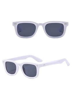 Okulary przeciwsłoneczne z filtrem UV400 STL44D białe + akcesoria ze sklepu Stylion w kategorii Okulary przeciwsłoneczne damskie - zdjęcie 185965386