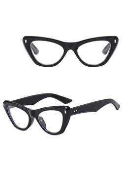 Okulary Kocie zerówki do komputera z filtrem BLUE LIGHT STL35F czarne + akcesoria - id: 8641 - marki Stylion - 185965409 Okulary Kocie zerówki do komputera z filtrem BLUE LIGHT STL35F czarne + akcesoria ze sklepu Stylion w kategorii Okulary zerówki damskie - zdjęcie 185965409