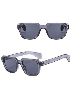 Okulary przeciwsłoneczne z filtrem UV400 STL27A szare transparentne + akcesoria ze sklepu Stylion w kategorii Okulary przeciwsłoneczne damskie - zdjęcie 185965418