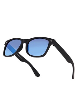 Okulary przeciwsłoneczne nerdy lustrzanki z filtrem UV400 NR-211 Czarny/Niebieski ze sklepu Stylion w kategorii Okulary przeciwsłoneczne męskie - zdjęcie 185965419