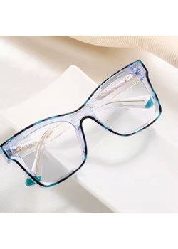 Damskie kwadratowe okulary zerówki do komputera BLUE LIGHT z flexami 25157C Transparentny Niebieski/Panterka - id: 8750 - marki Stylion - 185965505 Damskie kwadratowe okulary zerówki do komputera BLUE LIGHT z flexami 25157C Transparentny Niebieski/Panterka ze sklepu Stylion w kategorii Okulary zerówki damskie - zdjęcie 185965505