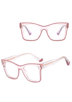 Damskie kwadratowe okulary zerówki do komputera BLUE LIGHT z flexami 25157B Transparentny Róż/Brudny Róż - id: 8751 - marki Stylion - 185965507 Damskie kwadratowe okulary zerówki do komputera BLUE LIGHT z flexami 25157B Transparentny Róż/Brudny Róż ze sklepu Stylion w kategorii Okulary zerówki damskie - zdjęcie 185965507