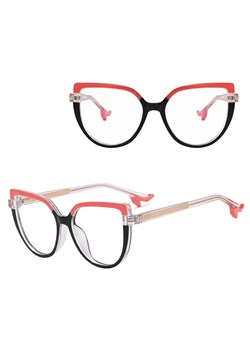 Damskie Okulary NA OBCASIE zerówki do komputera kocie BLUE LIGHT 25159G Różowe/Panterkowe ze sklepu Stylion w kategorii Okulary zerówki damskie - zdjęcie 185965539