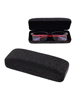 Mieniące się etui na okulary ET-119 czarne ze sklepu Stylion w kategorii Etui - zdjęcie 185965546