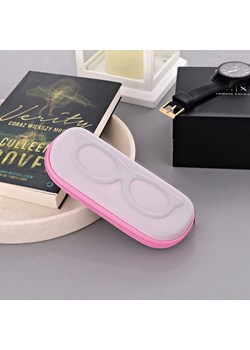 Etui na okulary na zamek ET-120A różowe ze sklepu Stylion w kategorii Etui - zdjęcie 185965548