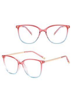Okulary damskie kocie oczy zerówki do komputera BLUE LIGHT 25149F ze sklepu Stylion w kategorii Okulary zerówki damskie - zdjęcie 185965555