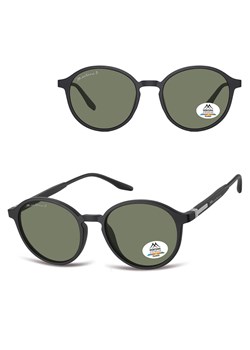 Czarne lenonki okulary przeciwsłoneczne z polaryzacją z flexami MP187B ze sklepu Stylion w kategorii Okulary przeciwsłoneczne damskie - zdjęcie 185965716