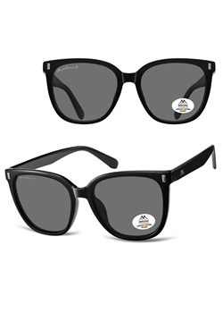 Czarne okulary przeciwsłoneczne kocie z polaryzacją MP190 - id: 9024 - marki Montana - 185965729 Czarne okulary przeciwsłoneczne kocie z polaryzacją MP190 ze sklepu Stylion w kategorii Okulary przeciwsłoneczne damskie - zdjęcie 185965729