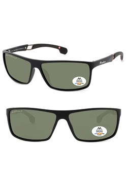 Męskie okulary przeciwsłoneczne z filtrem UV400 i polaryzacją SP319C czarny/zielony ze sklepu Stylion w kategorii Okulary przeciwsłoneczne męskie - zdjęcie 185965746