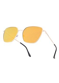 Pomarańczowe lustrzane okulary przeciwsłoneczne HM-1585B na teleskopach ze sklepu Stylion w kategorii Okulary przeciwsłoneczne damskie - zdjęcie 185965748