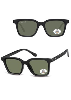 Czarne prostokątne okulary przeciwsłoneczne z polaryzacją MP58A - id: 9046 - marki Montana - 185965749 Czarne prostokątne okulary przeciwsłoneczne z polaryzacją MP58A ze sklepu Stylion w kategorii Okulary przeciwsłoneczne damskie - zdjęcie 185965749