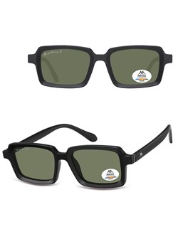 Czarne prostokątne okulary przeciwsłoneczne z polaryzacją MP57A - id: 9053 - marki Montana - 185965756 Czarne prostokątne okulary przeciwsłoneczne z polaryzacją MP57A ze sklepu Stylion w kategorii Okulary przeciwsłoneczne męskie - zdjęcie 185965756