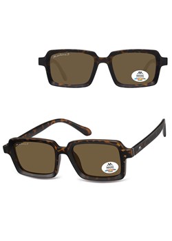Panterkowe prostokątne okulary przeciwsłoneczne z polaryzacją MP57B - id: 9054 - marki Montana - 185965757 Panterkowe prostokątne okulary przeciwsłoneczne z polaryzacją MP57B ze sklepu Stylion w kategorii Okulary przeciwsłoneczne damskie - zdjęcie 185965757