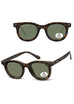 Panterkowe owalne okulary przeciwsłoneczne z polaryzacją MP61C ze sklepu Stylion w kategorii Okulary przeciwsłoneczne damskie - zdjęcie 185965765