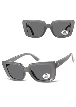 Damskie okulary przeciwsłoneczne kocie z polaryzacją MP193C Szare ze sklepu Stylion w kategorii Okulary przeciwsłoneczne damskie - zdjęcie 185965769