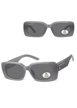 Prostokątne okulary przeciwsłoneczne z polaryzacją MP194C Szare ze sklepu Stylion w kategorii Okulary przeciwsłoneczne damskie - zdjęcie 185965785
