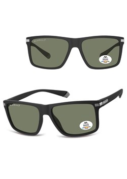 Prostokątne okulary przeciwsłoneczne z polaryzacją MP197A czarny/zielony ze sklepu Stylion w kategorii Okulary przeciwsłoneczne męskie - zdjęcie 185965795