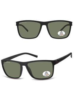 Prostokątne okulary przeciwsłoneczne z polaryzacją MP198A czarne ze sklepu Stylion w kategorii Okulary przeciwsłoneczne męskie - zdjęcie 185965806