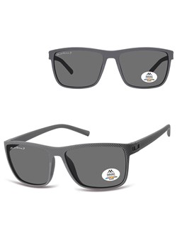 Prostokątne okulary przeciwsłoneczne z polaryzacją MP198B szare ze sklepu Stylion w kategorii Okulary przeciwsłoneczne męskie - zdjęcie 185965807
