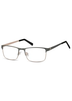 Męskie oprawki korekcyjne zerówki okulary prostokątne M3C szare - id: 9237 - marki Sunoptic - 185965946 Męskie oprawki korekcyjne zerówki okulary prostokątne M3C szare ze sklepu Stylion w kategorii Oprawki do okularów męskich - zdjęcie 185965946
