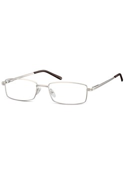 Oprawki korekcyjne zerówki okulary prostokątne metalowe 510D srebrne ze sklepu Stylion w kategorii Oprawki do okularów damskie - zdjęcie 185965998