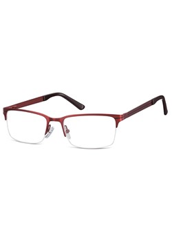 Męskie żyłkowe oprawki korekcyjne okulary zerówki 646C czerwony/burgundowy ze sklepu Stylion w kategorii Oprawki do okularów męskich - zdjęcie 185966005