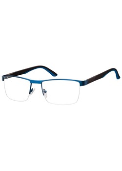 Męskie żyłkowe oprawki korekcyjne okulary zerówki 982B niebieski/czarny - id: 9295 - marki Sunoptic - 185966007 Męskie żyłkowe oprawki korekcyjne okulary zerówki 982B niebieski/czarny ze sklepu Stylion w kategorii Okulary korekcyjne męskie - zdjęcie 185966007