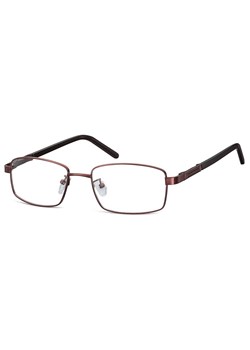 Męskie oprawki korekcyjne zerówki okulary prostokątne metalowe 659B Brązowe - id: 9307 - marki Sunoptic - 185966019 Męskie oprawki korekcyjne zerówki okulary prostokątne metalowe 659B Brązowe ze sklepu Stylion w kategorii Okulary korekcyjne męskie - zdjęcie 185966019