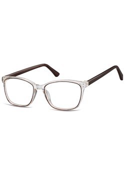 Damskie kocie oprawki korekcyjne okulary zerówki TR-99B bezbarwny/brązowy ze sklepu Stylion w kategorii Okulary korekcyjne damskie - zdjęcie 185966056