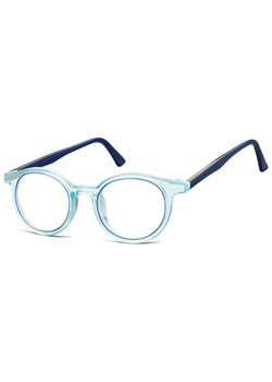 Okrągłe oprawki korekcyjne okulary zerówki TR-97A niebieski transparentny ze sklepu Stylion w kategorii Oprawki do okularów damskie - zdjęcie 185966057