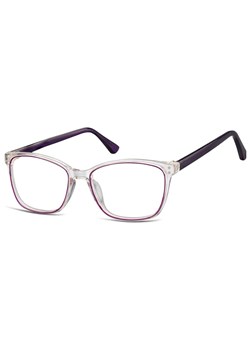 Damskie kocie oprawki korekcyjne okulary zerówki TR-99C bezbarwny/fioletowy ze sklepu Stylion w kategorii Oprawki do okularów damskie - zdjęcie 185966058