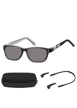 Elastyczne dziecięce okulary przeciwsłoneczne prostokątne + gumka Sunoptic SK6C czarne ze sklepu Stylion w kategorii Okulary przeciwsłoneczne dziecięce - zdjęcie 185966076